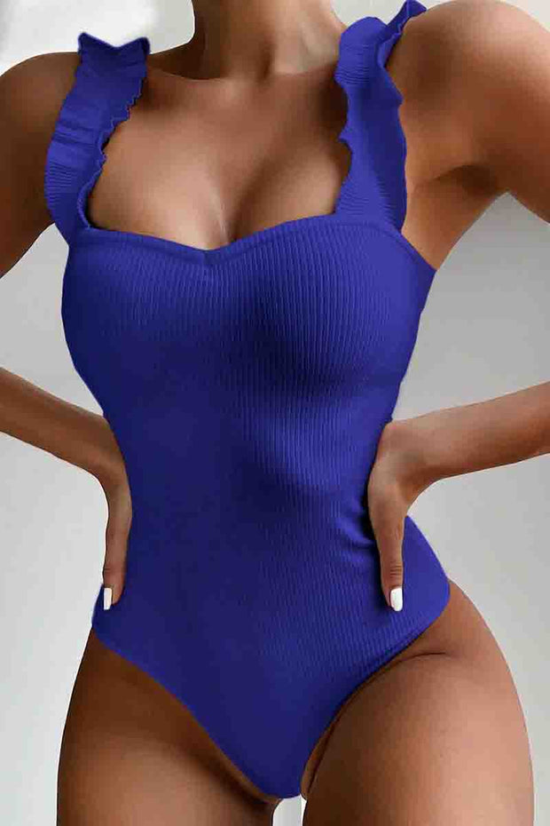 Flounce Design One-piece Swimsuit